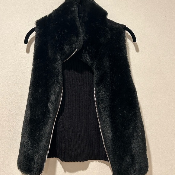 Armani Exchange | Jackets & Coats | Armani Exchange Black Faux Fur
